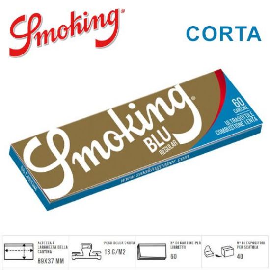 Picture of CARTINE SMOKING CORTA BLU 50pz (Acc. 10,8)-A00020011