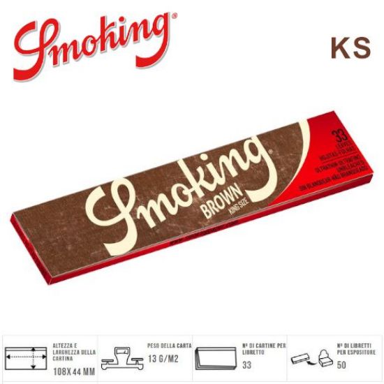 Picture of CARTINE SMOKING KS BROWN 50pz (Acc. 5,94)-A00022010