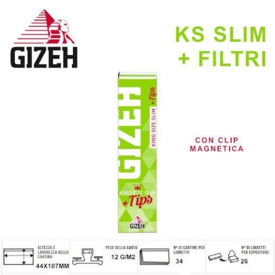 Immagine di CARTINE GIZEH KS SUPERFINE 26pz CARTINE+FILTRI - PROV-D00309037 (ACC. 6,36)