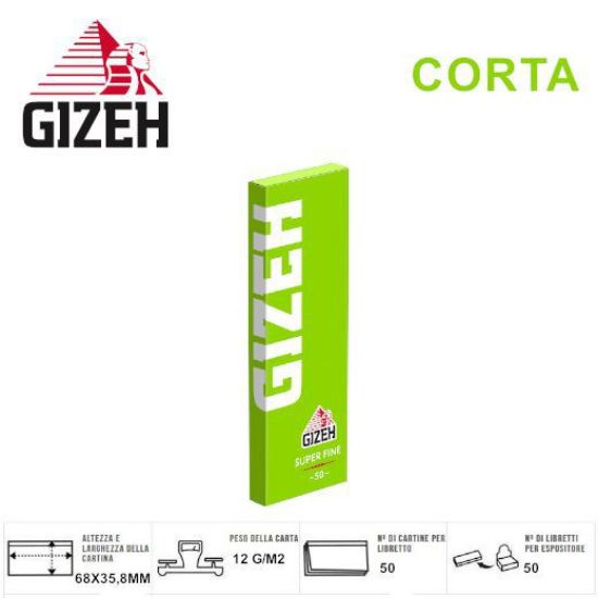 Picture of CARTINE GIZEH CORTA VERDE 50pz SUPERFINE (Acc. 9)-PROV-A00069002