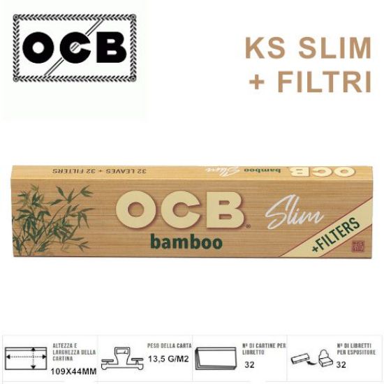 Picture of CARTINE OCB KS SLIM BAMBOO 32pz (32fg+ filtri) (Acc.7,37)-PROV-D02200003