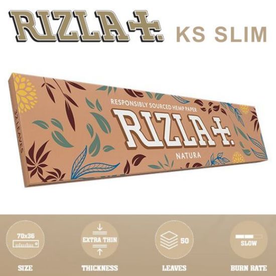 Picture of CARTINE RIZLA KS SLIM NATURA 50pz (Acc. 5,76)-A00010001