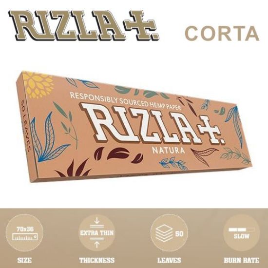 Picture of CARTINE RIZLA CORTA NATURA 50pz (Acc. 9)-A00009002