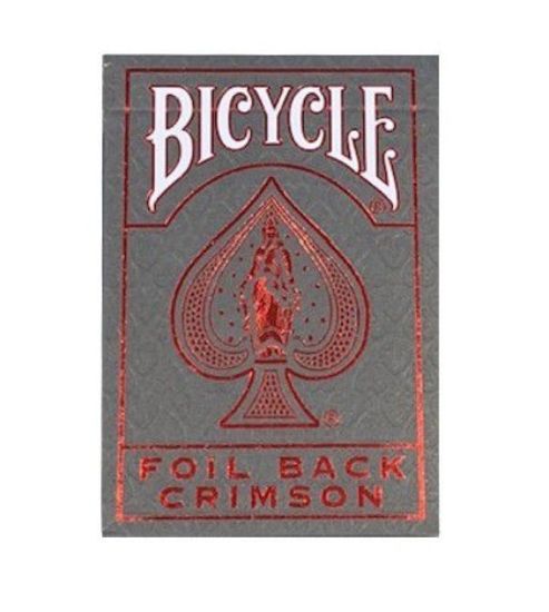 Immagine di CARTE DA POKER BICYCLE 1pz NEW METAL LUXE RED