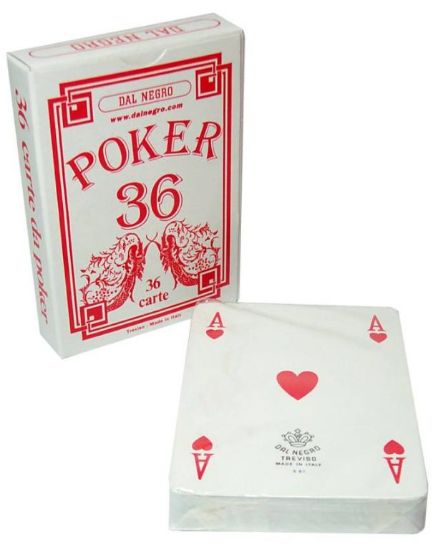 Picture of CARTE DA POKER 36 ROSSE DAL NEGRO 1pz