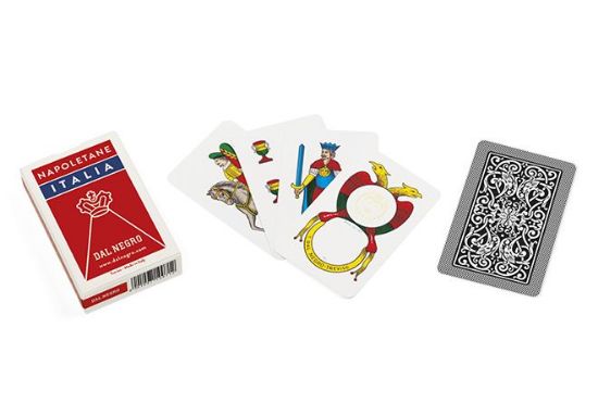 Picture of CARTE DA GIOCO NAPOLETANE ITALIA B.B AST. ROSSO DAL NEGRO 1pz