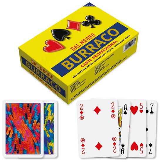 Picture of CARTE DA GIOCO BURRACO DAL NEGRO 1pz DE LUXE PLASTICA