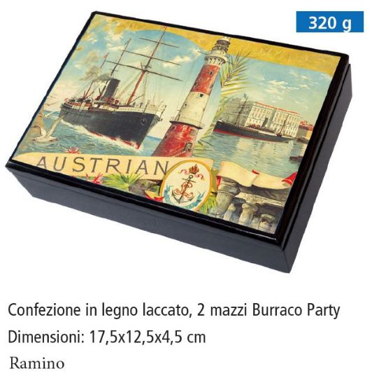 Picture of CARTE DA GIOCO RAMINO SCATOLA LEGNO NAVE IMPERATOR MODIANO 1pz