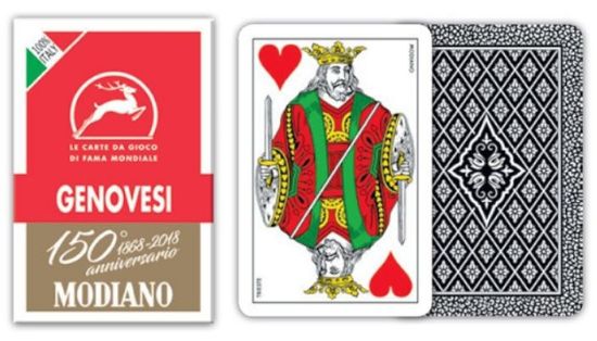 Picture of CARTE DA GIOCO GENOVESI 150 ROSSO MODIANO 1pz