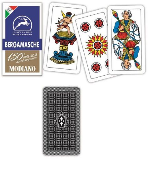 Picture of CARTE DA GIOCO BERGAMASCHE 150 BLU MODIANO 1pz