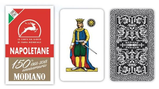 Immagine di CARTE DA GIOCO NAPOLETANE ROSSE 150 MODIANO 1pz