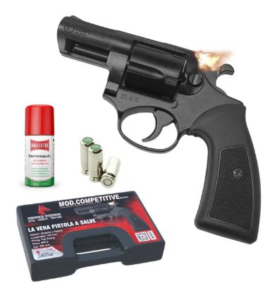 Immagine di PISTOLA A SALVE REVOLVER 380mm BLACK 1pz DEFENCE SYSTEM