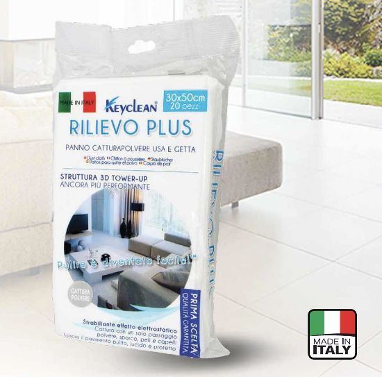 Picture of PANNO BIB RILIEVO PLUS CATTURAPOLVERE 20pz 30x50cm