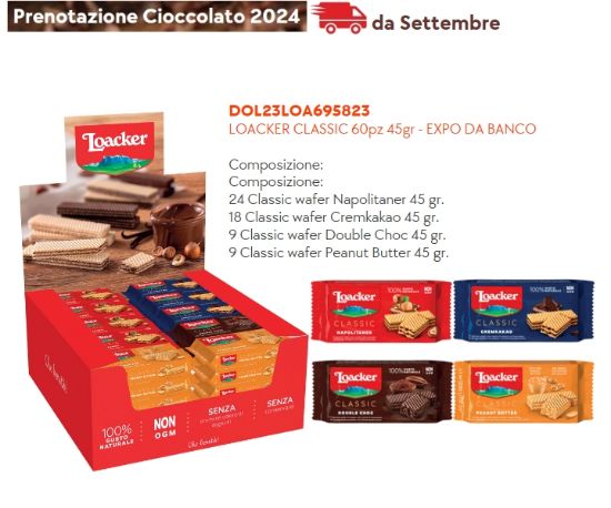 Immagine di LOACKER CLASSIC 60pz 45gr - EXPO DA BANCO - PR2024