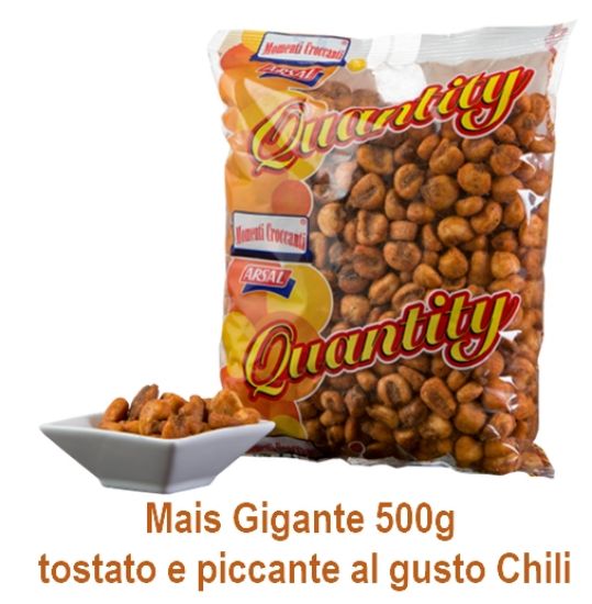 Picture of MAIS TOSTATO GIGANTE PICCANTE 500gr 1pz - aperitivo