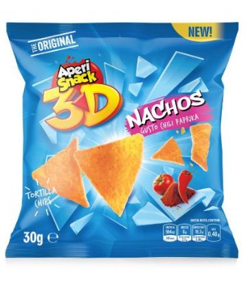 Picture of SNACK NACHOS PAPRIKA 36pz 30gr APERISNACK