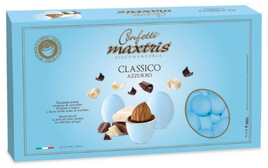 Picture of CONFETTI MAXTRIS 1kg CELESTE CLASSICO