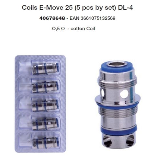 Immagine di SILVER CIG RESISTENZA COILS (0,5) 1x5pz MODELLO EMOVE