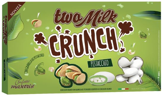 Immagine di CONFETTI MAXTRIS 1KG TWO MILK CRUNCH PISTACCHIO