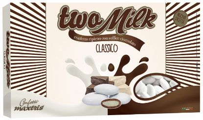 Immagine di CONFETTI MAXTRIS 1KG TWO MILK CLASSICO CIOCCOLATO