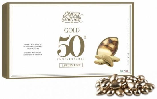 Immagine di CONFETTI MAXTRIS 500GR ORO ROYAL LUXURY MANDORLA