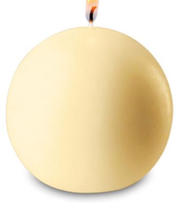 Picture of CANDELA SAFE CANDLE SFERA 8cm AVORIO C/CELLO