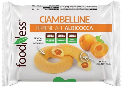 Picture of BISCOTTI FOODNESS CIAMBELLINE ALBICOCCA 10pz - SENZA GLUTINE