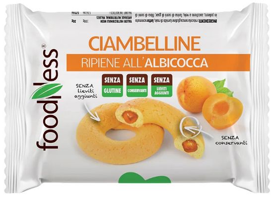 Picture of BISCOTTI FOODNESS CIAMBELLINE ALBICOCCA 10pz - SENZA GLUTINE