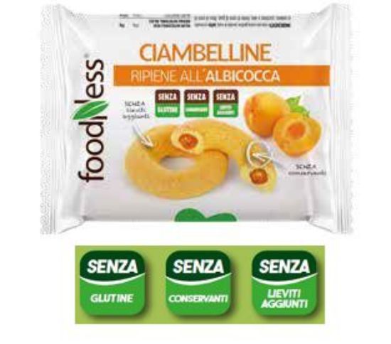 Picture of BISCOTTI FOODNESS CIAMBELLINE ALBICOCCA 10pz - SENZA GLUTINE