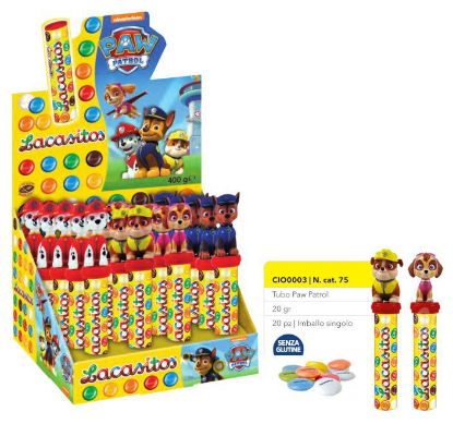 Immagine di CARAMELLE TOYS PAW PATROL TUBO 20pz 20gr