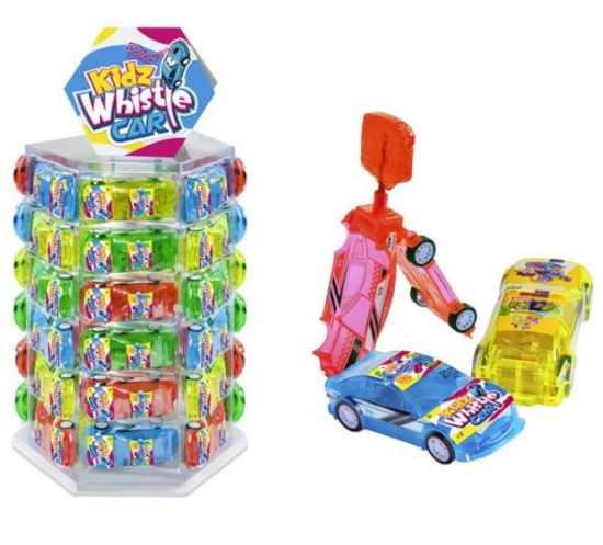 Picture of CARAMELLE TOYS WHISTLE POP CAR 36pz 10gr - CASA DEL DOLCE