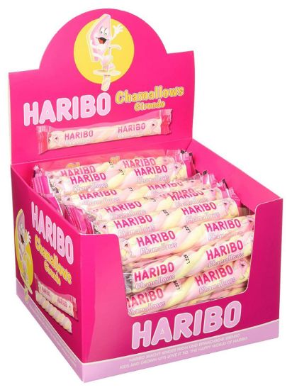 Picture of HARIBO MARSHMALLOW STRIATO 60pz 12gr TORCIGLIONE INCARTATO SINGOLO