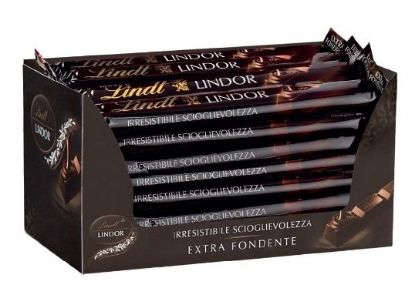 Immagine di LINDT BARRETTA SNACK 38gr 24pz - EXTRA FONDENTE LINDOR