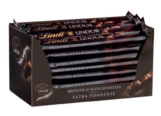 Immagine di LINDT BARRETTA SNACK 38gr 24pz - EXTRA FONDENTE LINDOR