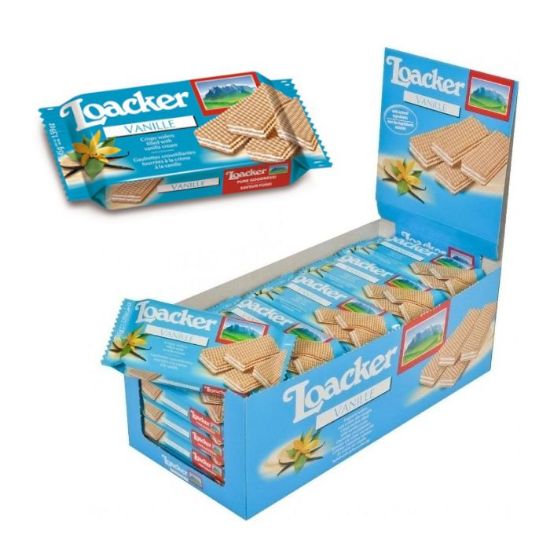 Picture of BISCOTTI WAFER LOACKER VANIGLIA 45g 25pz