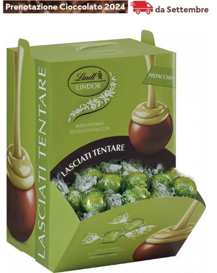 Immagine di LINDT BOULES LINDOR 1200gr PISTACCHIO 96pz bocca di lupo