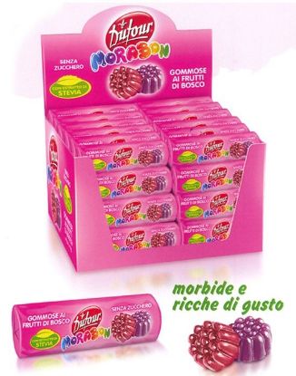 Immagine di MORABON CARAMELLA STICK 48pz FRUTTI DI BOSCO