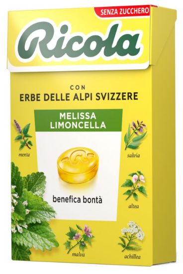 Picture of RICOLA ASTUCCIO MELISSA LIMONCELLA SENZA ZUCCHERO 50g 20pz