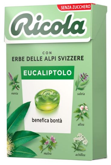 Picture of RICOLA ASTUCCIO EUCALIPTOLO SENZA ZUCCHERO 50g 20pz