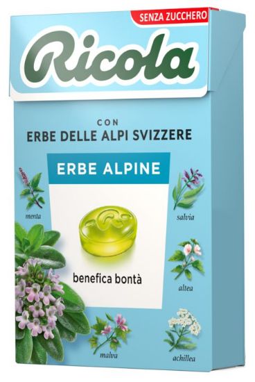 Picture of RICOLA ASTUCCIO ERBE ALPINE SENZA ZUCCHERO 50g 20pz