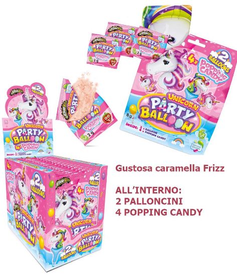 Picture of JOY UNICORN PARTY BALLOON 16pz 16gr - JOYGUM