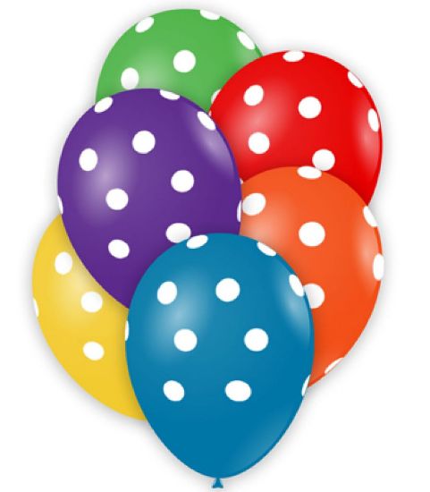 Immagine di PALLONCINI COLOR POIS 100pz ASSORTITI