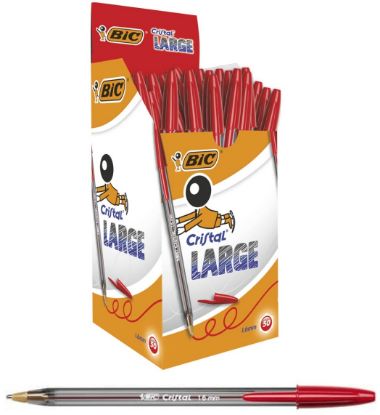 Immagine di PENNA SFERA BIC LARGE ROSSO 50pz PUNTA 1,6mm