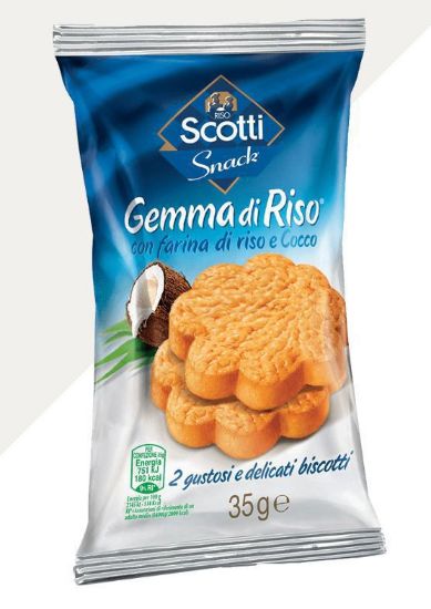 Picture of RISO SCOTTI BISCOTTI GEMME DI RISO COCCO 30pz 35gr