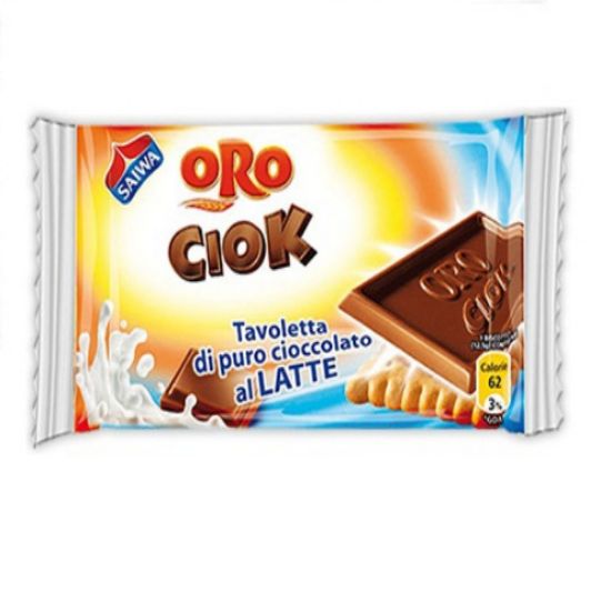 Immagine di BISCOTTI SAIWA ORO CIOK LATTE 25gr 30pz