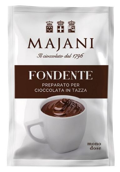 Immagine di CIOCCOLATA MAJANI 25pz FONDENTE BUSTINA MONODOSE