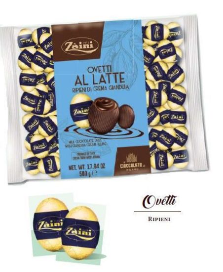 Picture of ZAINI BUSTA CIOCCOLATINI OVETTO 500gr LATTE