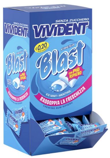 Picture of PERFETTI VIVIDENT BOX  BLAST FRESH MENTHOL/ICE S/Z 200pz monopezzo