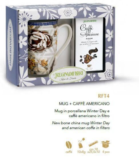 Picture of REGINADIFIORI SCATOLA REGALO MUG + CAFFE' AMERICANO