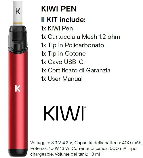 Picture of KIWI PEN KIT ROOIBOS TEA - KIWI VAPOR (pvp.29,90)